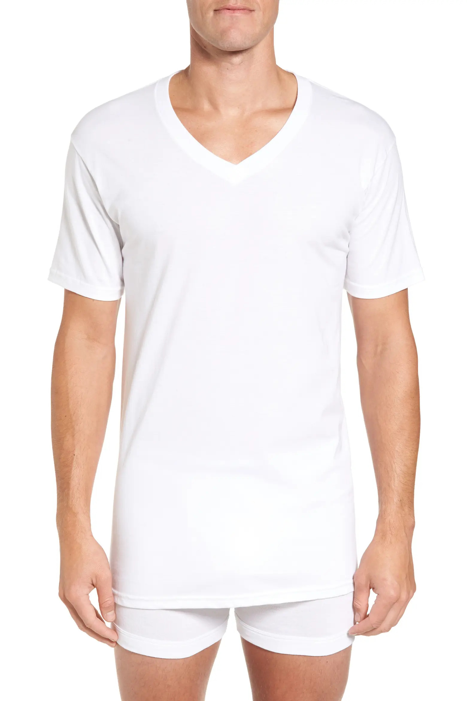 4-Pack Regular Fit Supima® Cotton V-Neck T-Shirts (Men) | Nordstrom | Nordstrom
