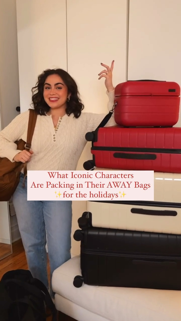 If these iconic characters were going away for a holiday weekend, this is what I think they’d be packing in their @away bags 😂🎄

If you’re looking for a perfect gift for someone on your list (or honestly just feel like treating yourself!!) this holiday season, get inspired by Andy, Matilda, Monica, + Carrie, and check out AWAY ✨ From luggage to travel organizers to everyday bags, @away has something for everyone 🫶🏼

• Sooo many gorgeous colors available so your bag fits your aesthetic andddd easily stands out on that luggage carousel (they’ve also got your simple classics as well)
• Personalization available to make your gift feel extra special and custom
• Beyond luggage, they’ve got bags, backpacks, organizers, and small leather goods
• Both their luggage and bags feature so many handy pockets, compartments, and spots to help you stay organized

I can’t recommend enough! AWAY is seriously the one-stop shop for finding the perfect gifts and goodies this holiday season 🎁🫶🏼✨ #ad

#BRANDPartner #AWAY