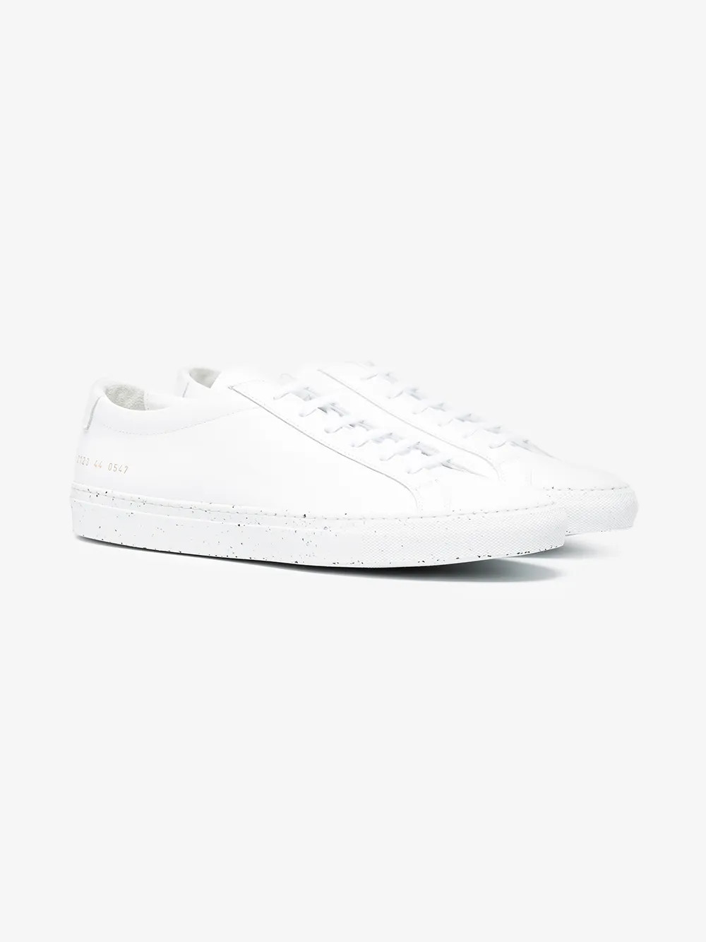 Common Projects white Achilles Confetti leather low-top sneakers | Browns Fashion
