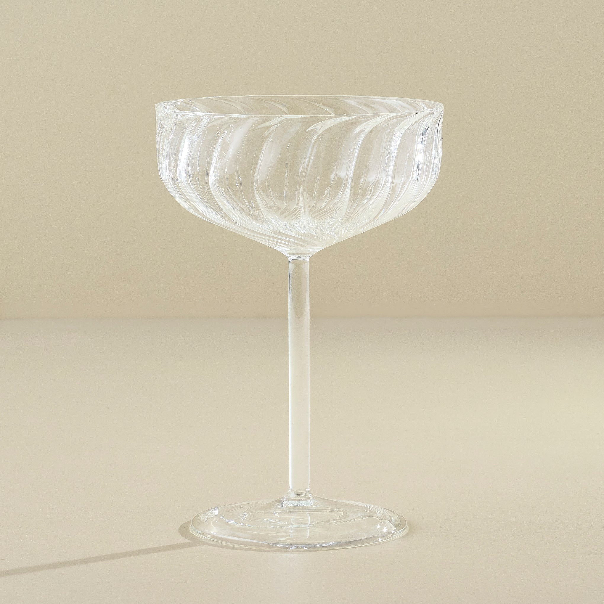 Fluted Coupe Glass | Magnolia