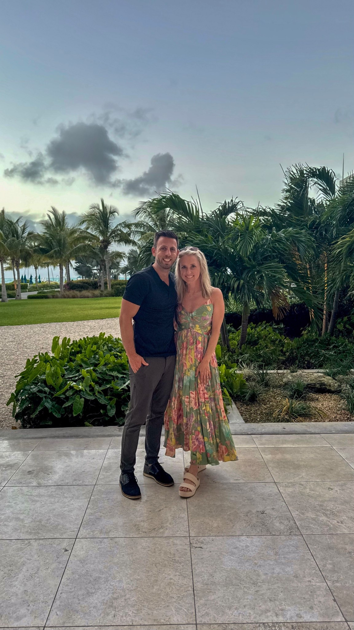 Last night in Turks & Caicos 🫶🏼 obsessed with the pleated skirt on this dress 😍 the colors are giving tropical vacation 🌴☀️ I ordered my usual size, but would recommend sizing down if you want the length to be shorter

#LTKMens #LTKStyleTip #LTKPetite