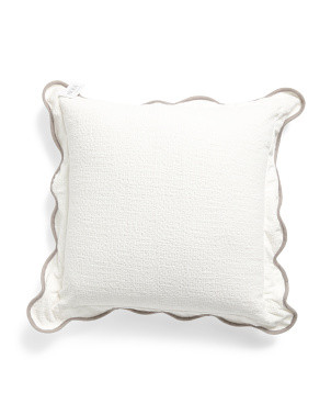 20x20 Chenille Scalloped Edge Solid Pillow | Home | Marshalls | Marshalls
