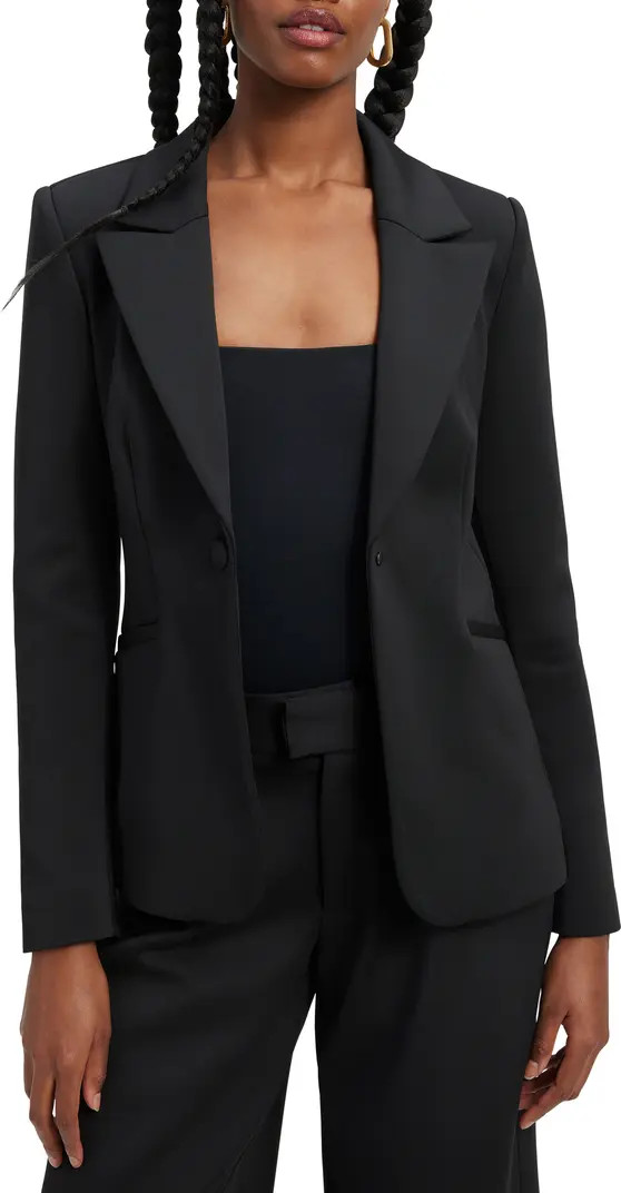Good American Classic Sculpted Scuba Blazer | Nordstrom | Nordstrom