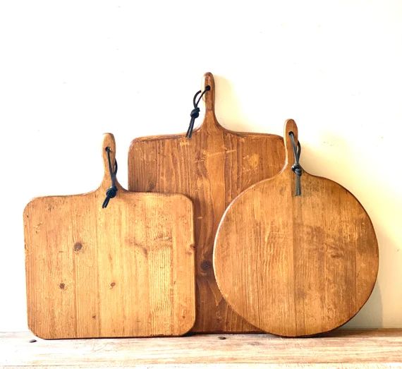 Set of Three Bread Boards, Reclaimed Wood Bread Boards from  France, French Charcuterie Board, Ch... | Etsy (US)