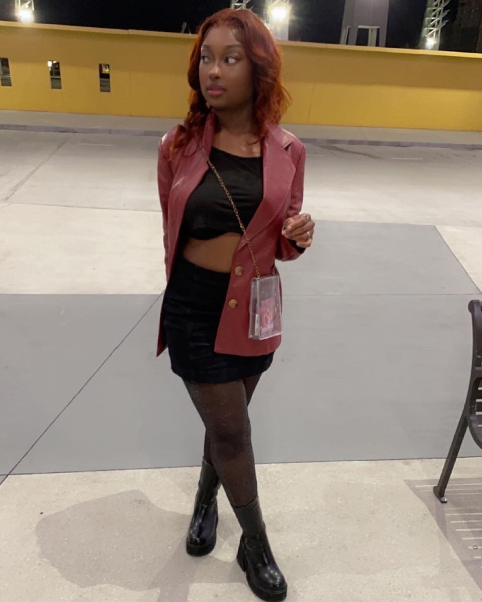 Concert look, concert outfit ideas, night out outfit, leather jacket outfit ideas, fall outfit ideas, leather jacket fall outfit, miniskirt fall outfits 

#LTKCyberweek #LTKunder100 #LTKstyletip