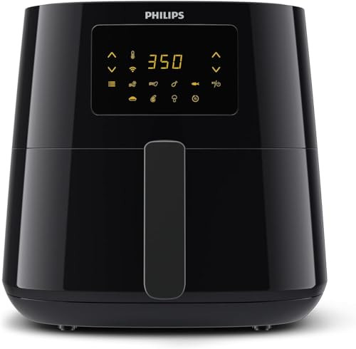 Philips Essential Connected XL 2.65lb/6.2L Capacity Digital Airfryer with Rapid Air Technology, Wi-Fi Connected (HomeID App), Alexa Compatible, Black- HD9280/91, Compact | Amazon (US)