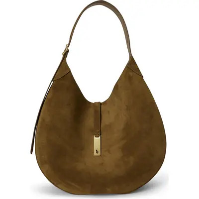 Polo Ralph Lauren Suede Shoulder Bag in Clay at Nordstrom | Nordstrom