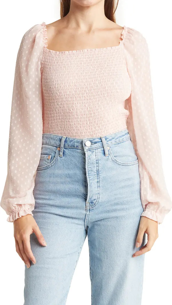 Laundry by Shelli Segal Smocked Long Sleeve Blouse | Nordstromrack | Nordstrom Rack