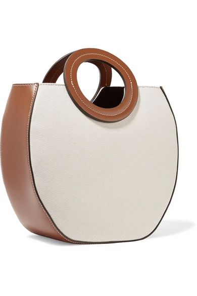 Frida canvas and leather tote | NET-A-PORTER (US)