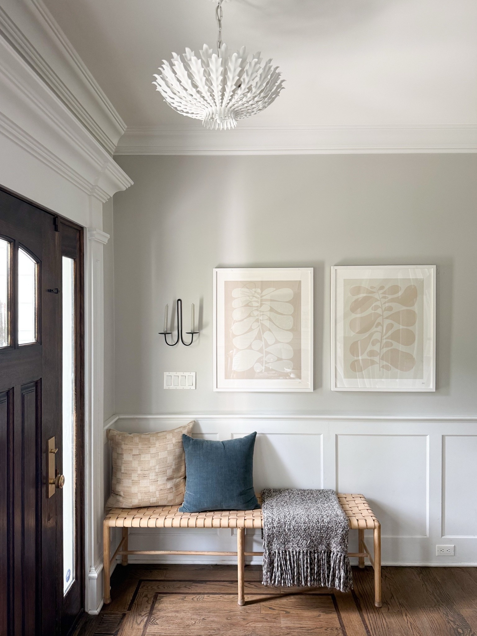 Your lighting sets the tone before anyone even steps inside. I love how this sculptural entry fixture adds texture and creates a beautiful first impression while still feeling timeless. Entryway lighting, statement ceiling light, foyer lighting, modern home decor, neutral interiors, sculptural lighting, home entry ideas, timeless home design, home lighting, GirlOnTheHudson

#LTKHome