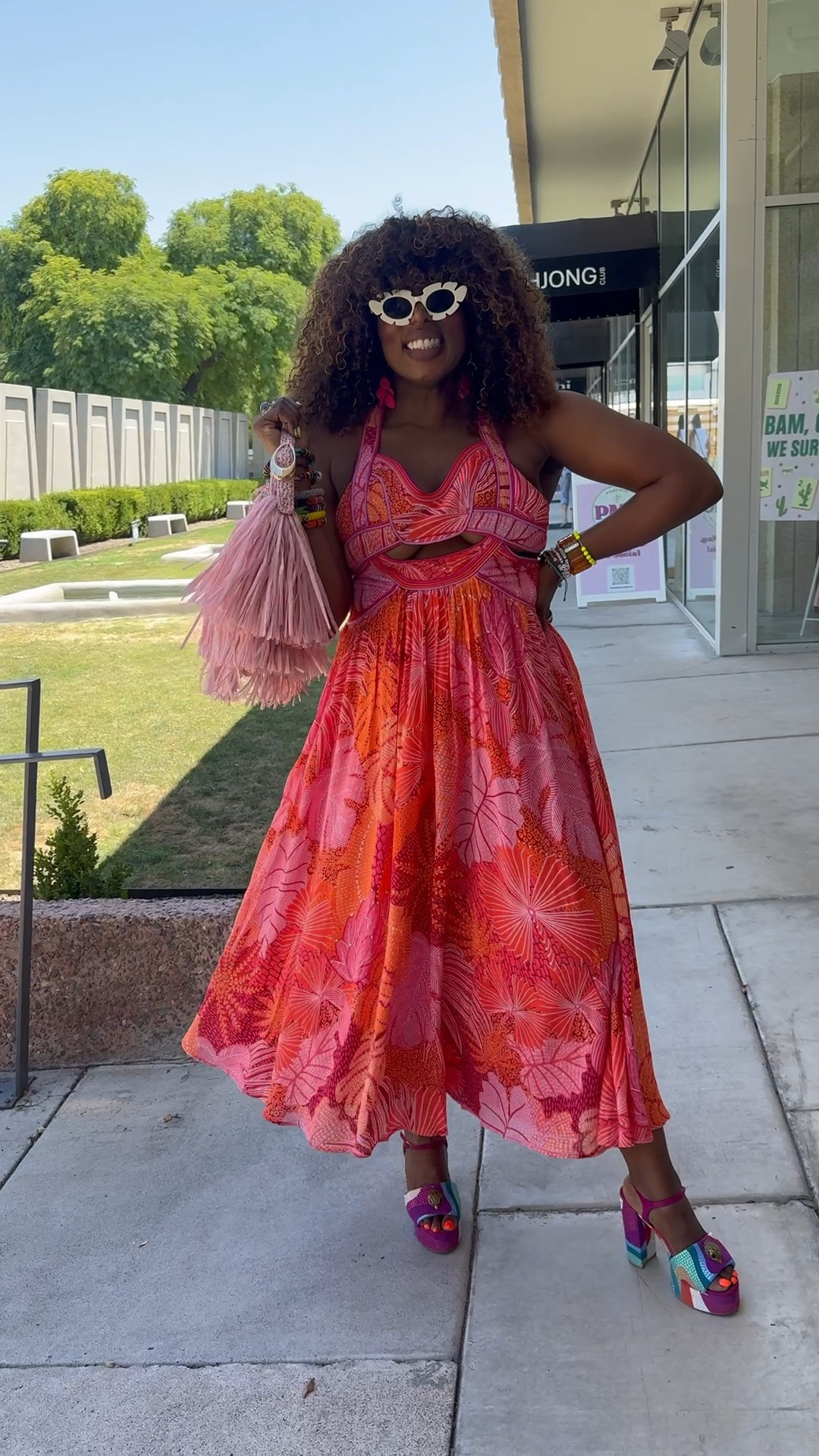 summer outfits Got so many compliments on this phenomenal cut out dress & the fringe bag but the heels were the main attraction!

#LTKootd #LTKdayinmylife #LTKOver40