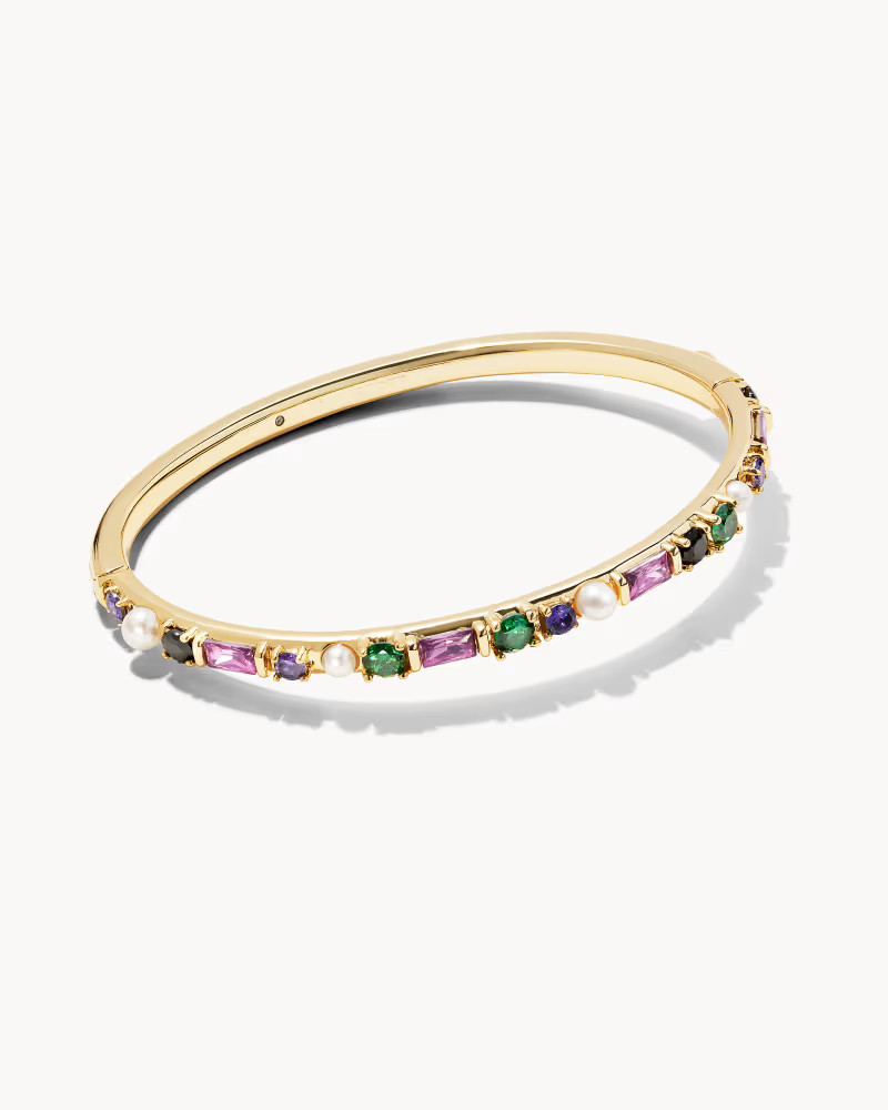 Madelyn Gold Bangle Bracelet in Multi Mix | Kendra Scott