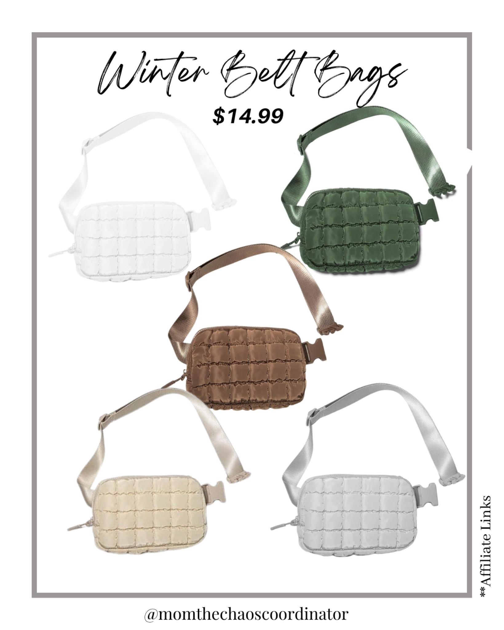 These belt bags are a great price at $14.99 and make great gifts! Makes a great Stocking stuffer! 


#LTKSaleAlert #LTKFindsUnder50 #LTKStyleTip