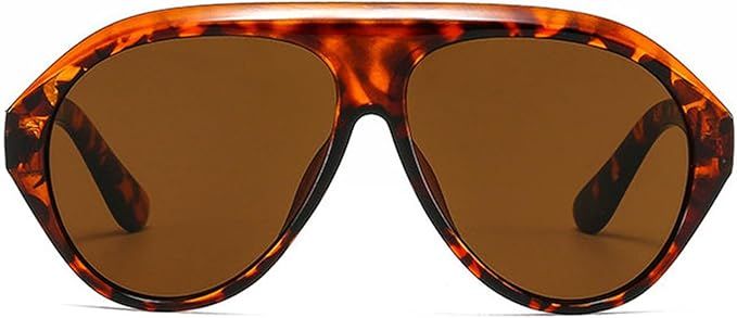 Popular Fashion Pilot Sunglasses Women Retro Chunky Designer Men Punk Gradient Shades UV400 Oversized yellow Sun Glasses | Amazon (US)