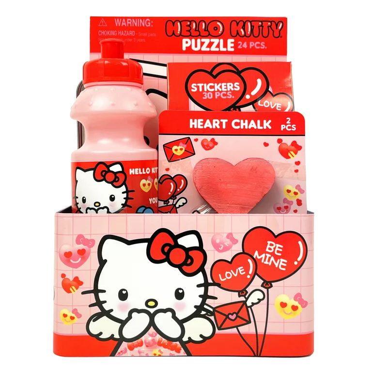 Hello Kitty Valentine's Day Tin Box Gift Set | Walmart (US)