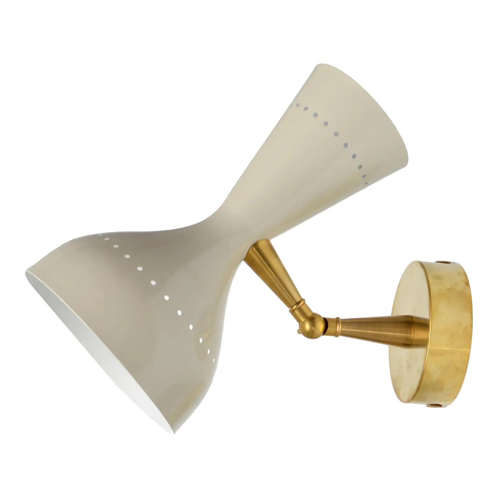 Diabolo Sconce in the Style of Stilnovo in Off White | Chairish
