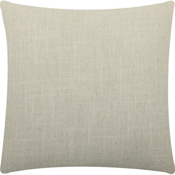 Mainstays Woven Slub Decorative Throw Pillow, Square, 1PC per pack, 18"x18", Ivory | Walmart (US)