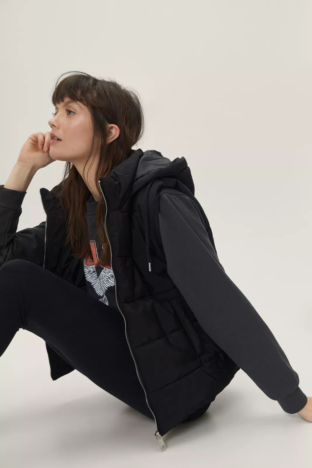 Padded Hooded Puffer Vest | Nasty Gal (US)