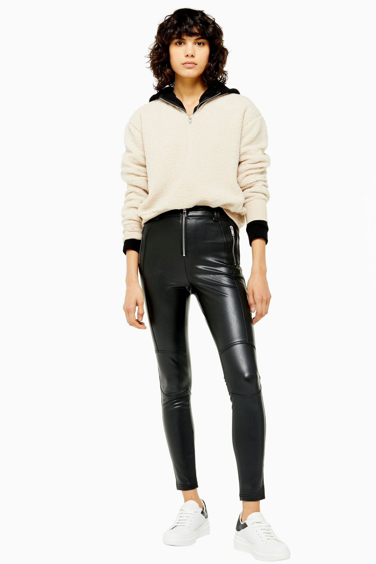 Skinny Biker PU Trousers | Topshop UK