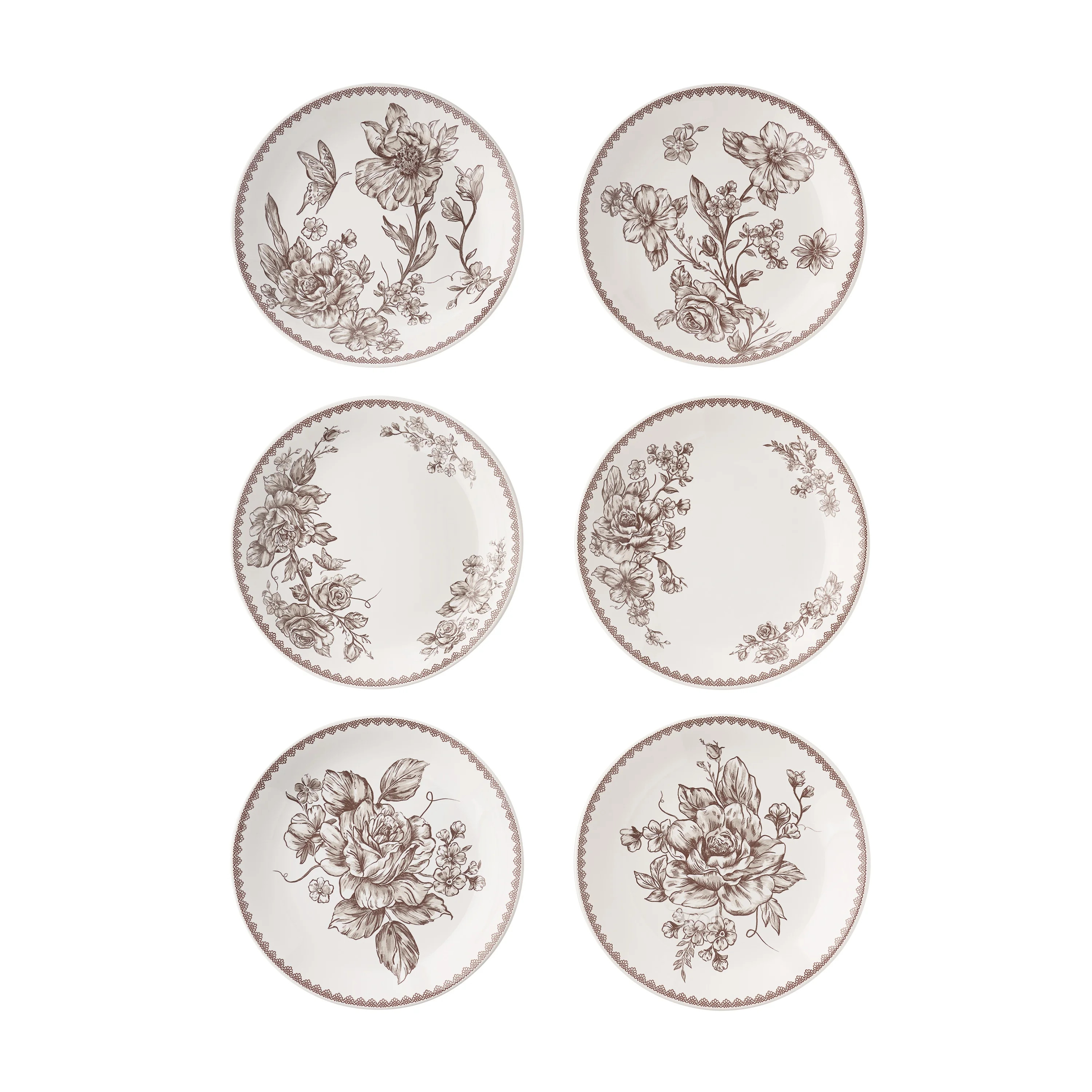 The Pioneer Woman Agatha Stoneware Appetizer Plate, Brown | Walmart (US)