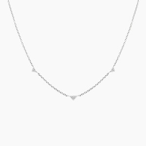 Silver Prisma 18 in. Diamond Necklace | Brilliant Earth
