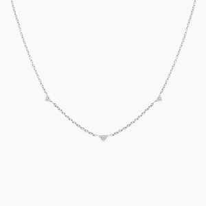 Silver Prisma 18 in. Diamond Necklace | Brilliant Earth