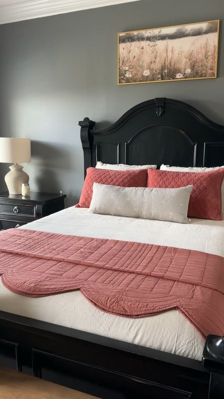 Let’s add a little color to the bedroom for Spring!! 🌸 

Here are the details 👇

✨Linen Blend Casaluna Comforter from @target 
✨Velvet Coral Shams…thrifted for $4.99
✨Scalloped Quilt…Target clearance find $14.99
✨Lumbar Pillow Hearth and Hand Target
✨Wilflower Art/Frame from @frameiteasy 
✨Rug from @rugs_usa 
✨Custom linen drapes from @homerilla_official 
✨Thrifted lamp for $7.99

Do you like to refresh your bedroom for Spring? Follow for more affordable home decor ideas! 


Simple Home Decor | Cozy Home | Boho Farmhouse

#LTKhome #LTKVideo #LTKfindsunder50