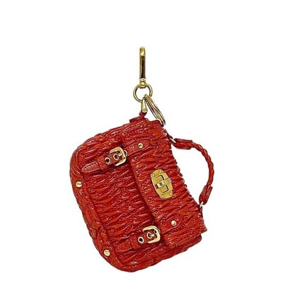 Miu Miu Red Enamel Matelasse Charm Pouch Mini Coin Bag Ladies Authentic | eBay | eBay US