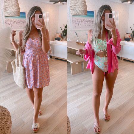 How CUTE are these vacation finds from Walmart?! I’m wearing a medium in both items / small in the hot pink gauze button down / sandals TTS - my #1 go-to’s right now! / I can’t believe this dress is only $13!!!! And has a built in bra 👌🏻🥳 woohoo!!! //

Walmart finds
Walmart outfit
Affordable outfits
Vacation outfits
Spring break 
Summer trip
Summer dress
Spring dress
One piece swimsuit 


#LTKSeasonal #LTKstyletip #LTKfindsunder50