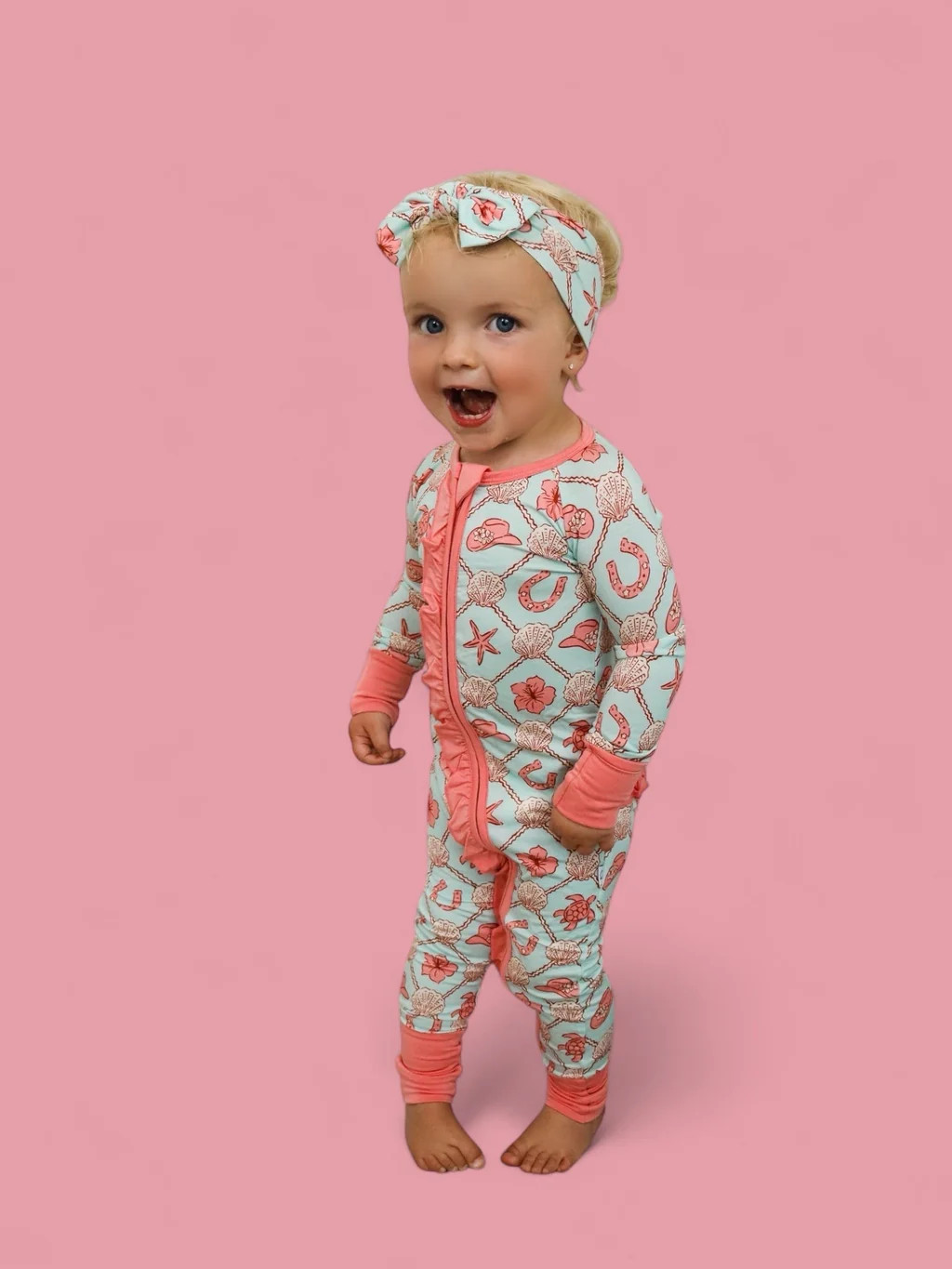 COASTAL COWGIRL DREAM RUFFLE ROMPER | Dream Big Little