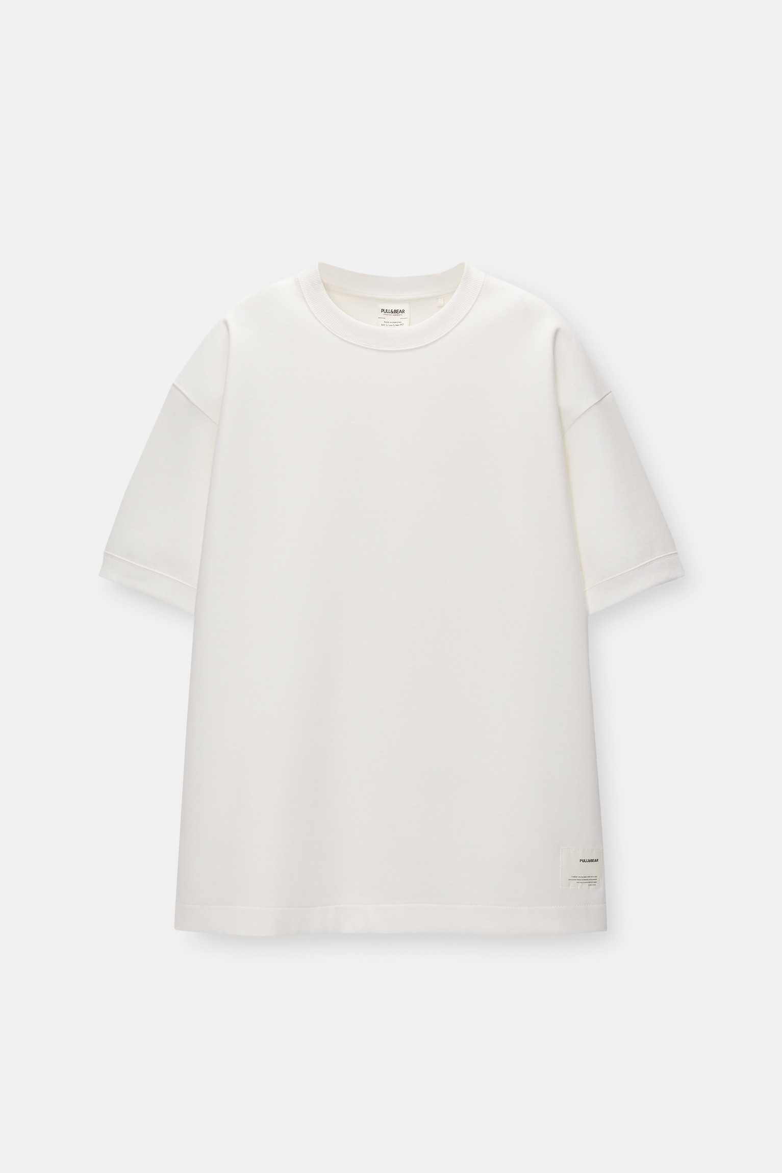 Sweatstof T-shirt met korte mouw | PULL and BEAR NL