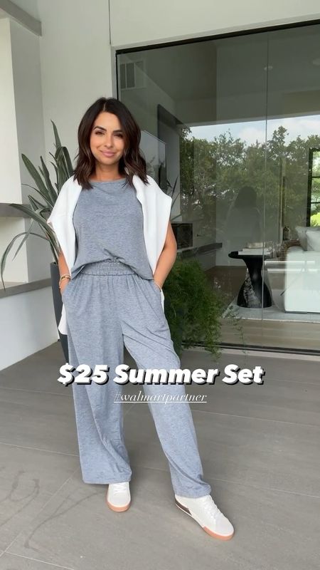 This $25 lightweight set from @walmartfashion is so comfy and cute for this summer! Styling it 3 ways here, runs TTS. Wearing the size small for reference.
#walmartpartner #walmartfashion

#LTKStyleTip #LTKSeasonal #LTKOver40