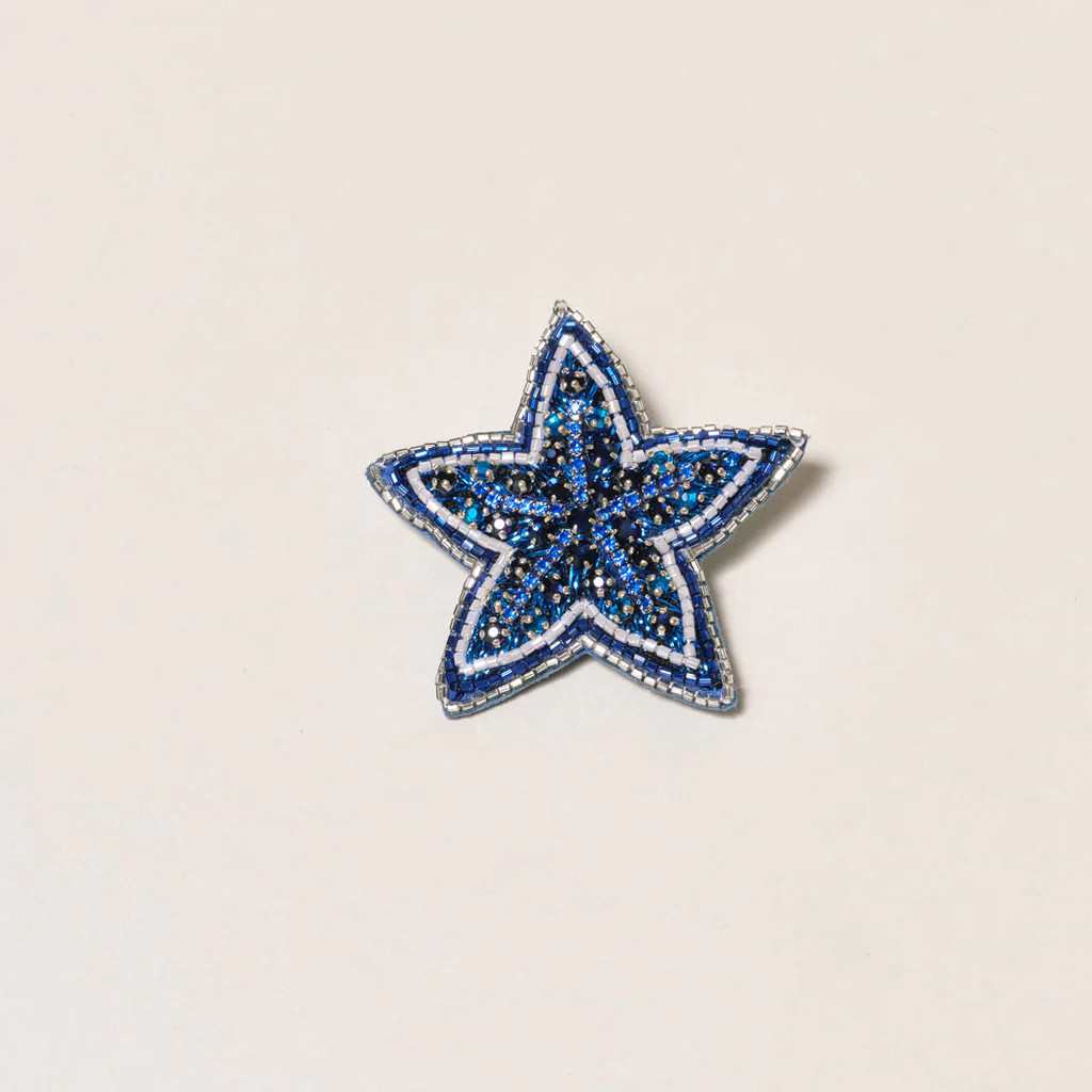 Star Brooch Navy | Mignonne Gavigan