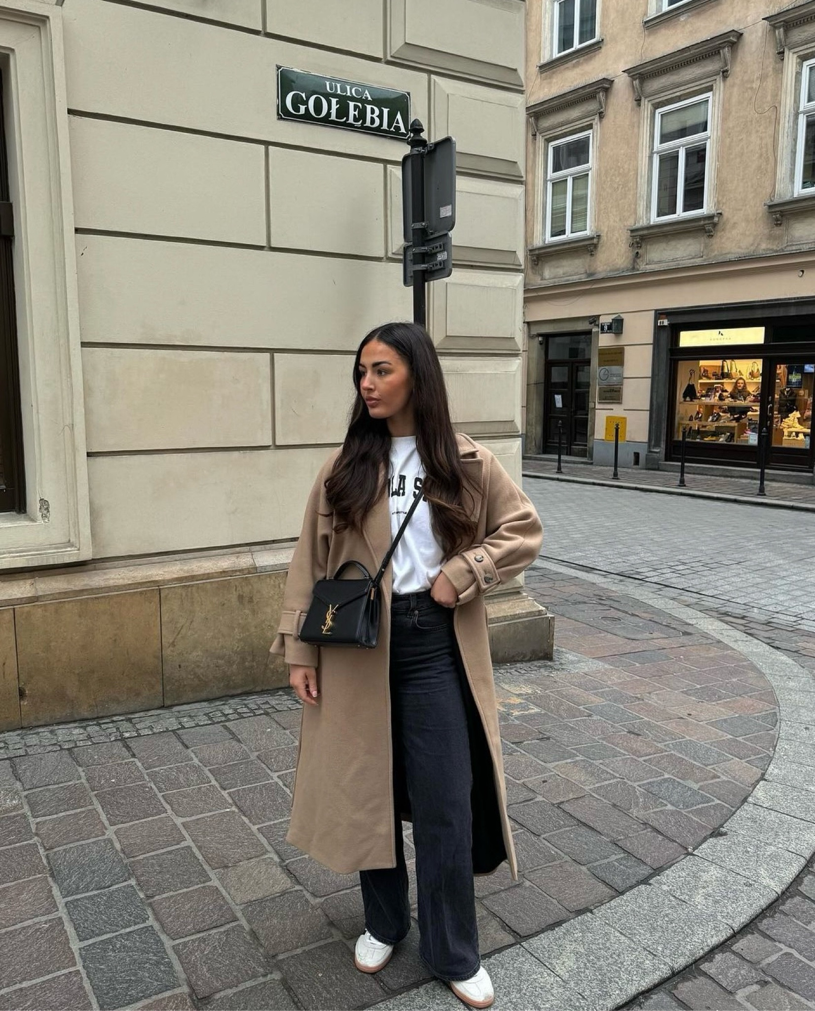 Autumn outfit, high street style, casual outfits, city break outfits, transitional outfit, autumn staples, adanola, adidas spezials, beige coat, Saint Laurent bag

#LTKuk #LTKautumn #LTKstyletip