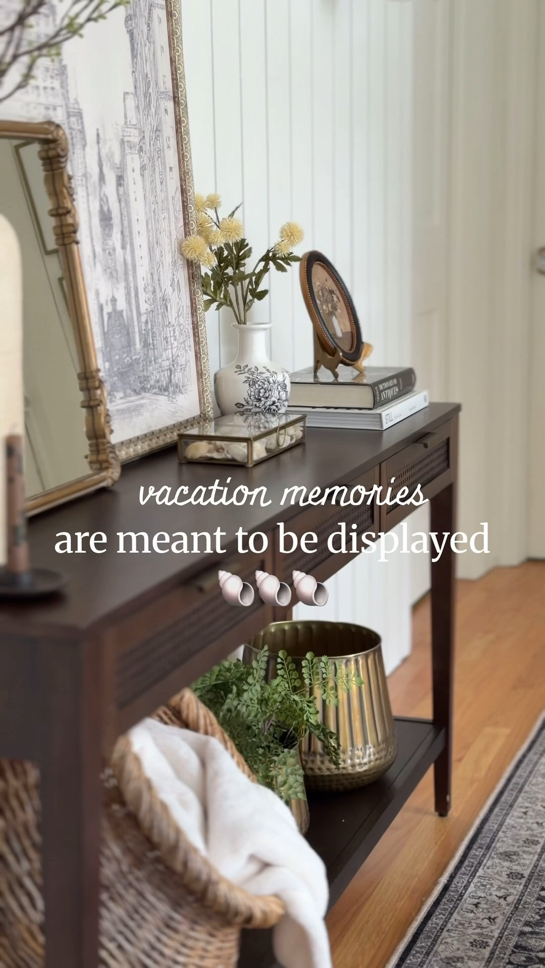 Memory keepsake display idea!
Home decor. How to display your seashells from previous travels 

#LTKHome