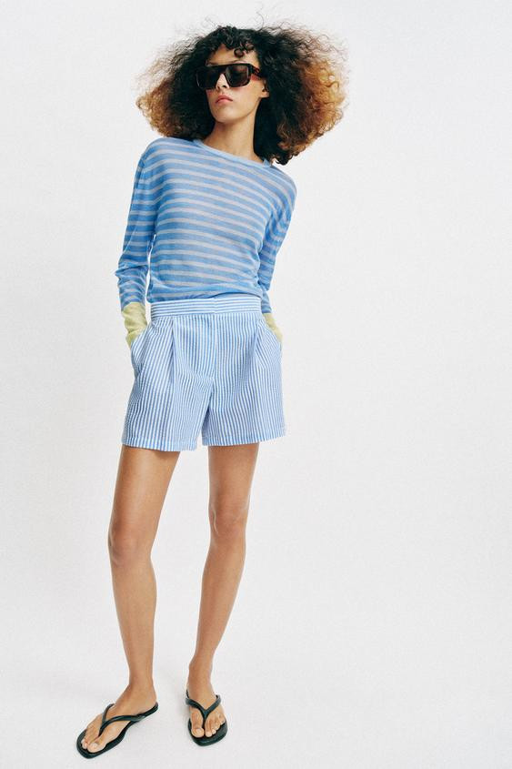 STRIPED SHORTS | Zara US