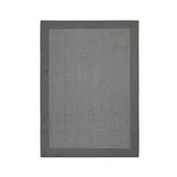 Mainstays Farmhouse Faux Sisal Olefin Gray Border Indoor Area Rug, 5' x 7' | Walmart (US)
