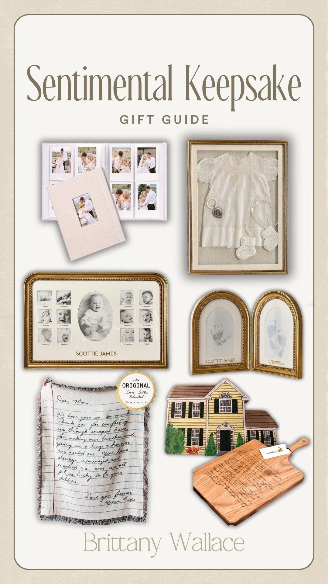 Sentimental keepsake gift guide! 
personalized gift ideas, customizable, photo book, picture frames, ornament, blanket, thoughtful gifts 

#LTKHoliday #LTKGiftGuide #LTKFamily