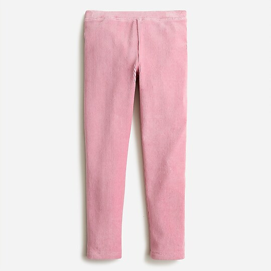 Girls' stretch cozy cord leggings | J. Crew US