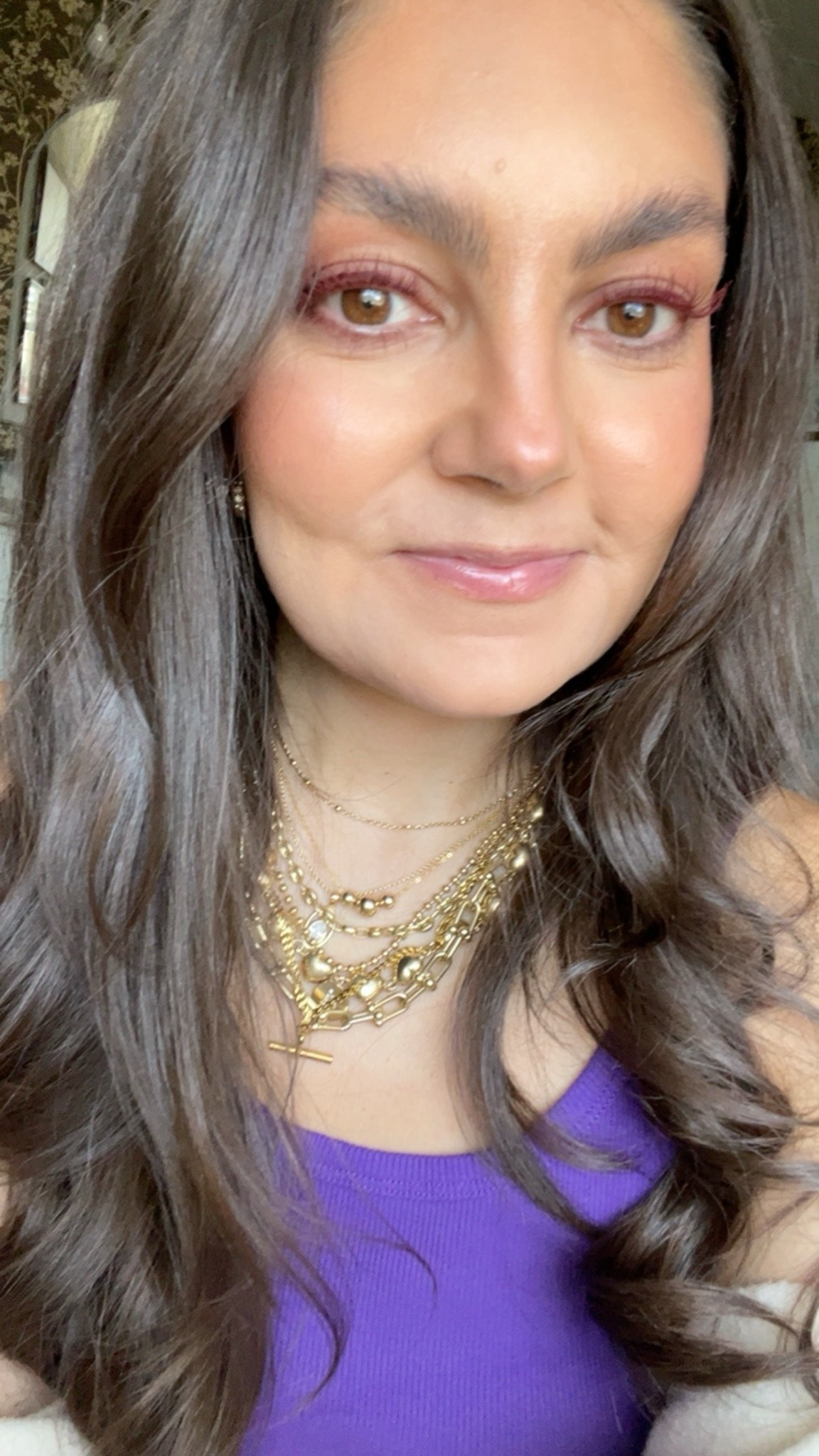 Face of the day featuring the new Too Faced Burgundy mascara