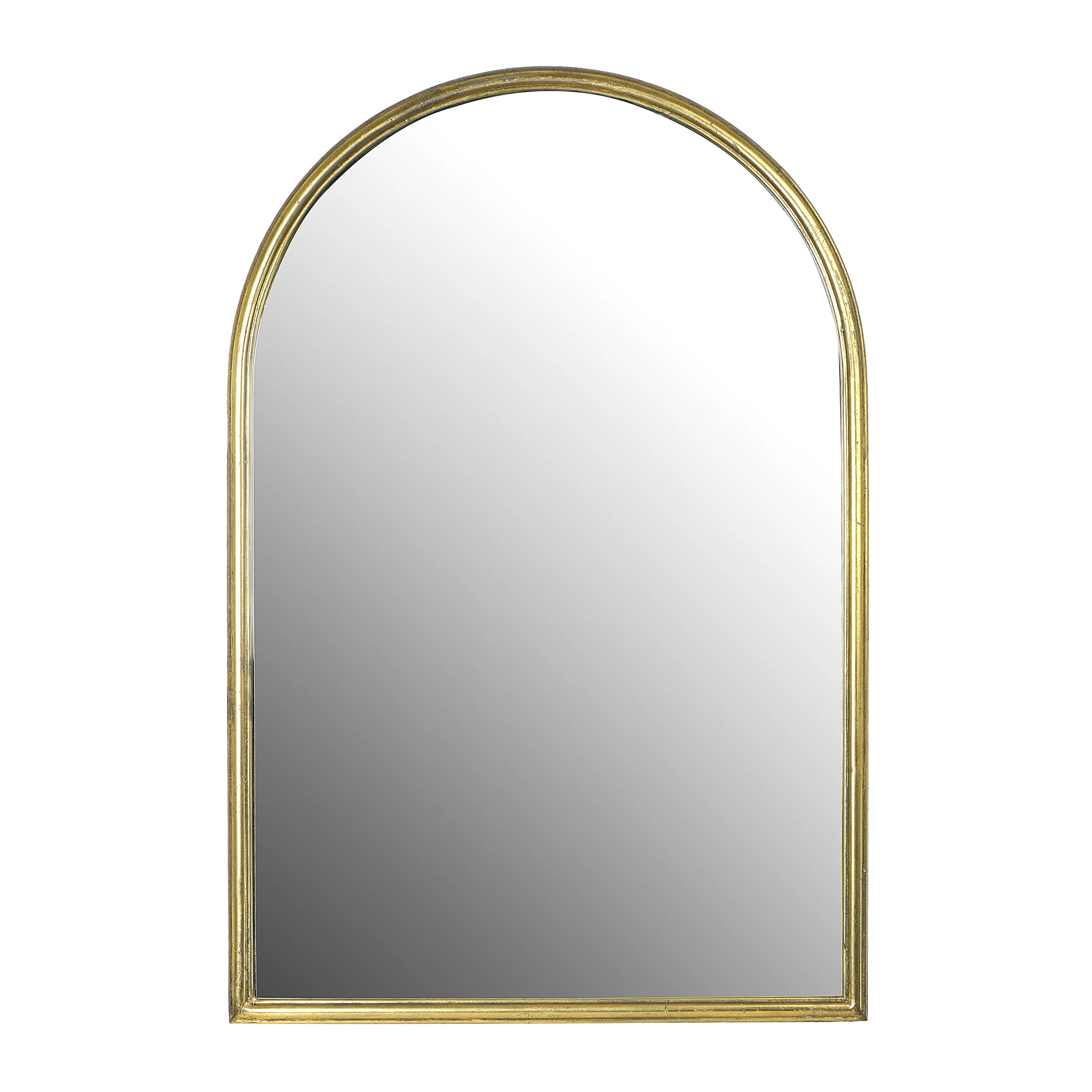 Creative Co-Op Arched Metal Wall Mirror, Gold - Walmart.com | Walmart (US)