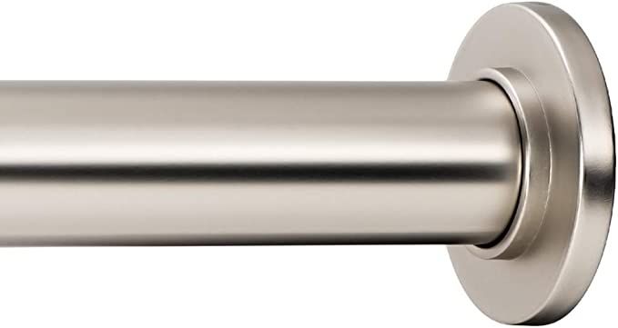 Ivilon Tension Curtain Rod - Spring Tension Rod for Windows or Shower, 24 to 36 Inch. Satin Nicke... | Amazon (US)