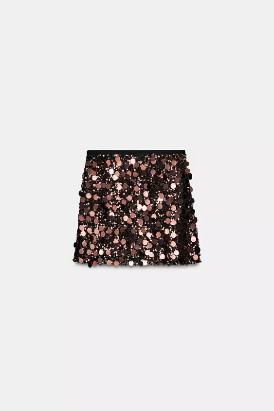 SEQUIN MINI SKIRT | Zara UK