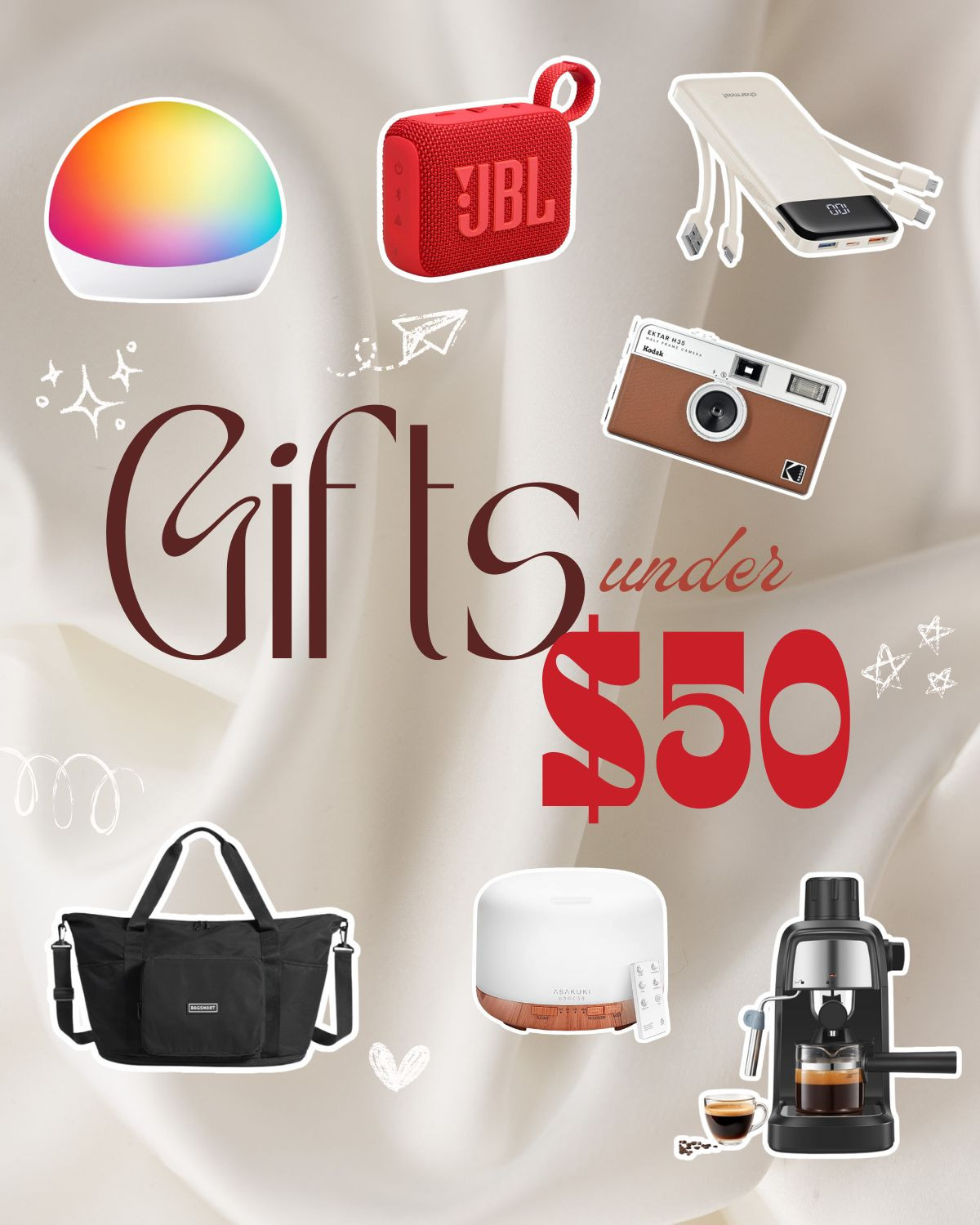Need a last minute gift under $50? Check out these finds that are perfect stocking stuffers, office gifts or secret Santa options 

#LTKFindsUnder50 #LTKGiftGuide #LTKSeasonal