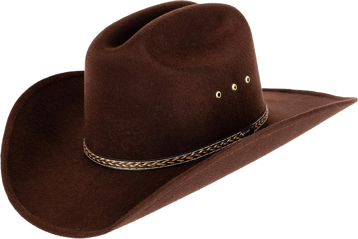 Queue Essentials Western Style Pinch Front Straw Canvas Cowboy Cowgirl Straw Hat | Amazon (US)