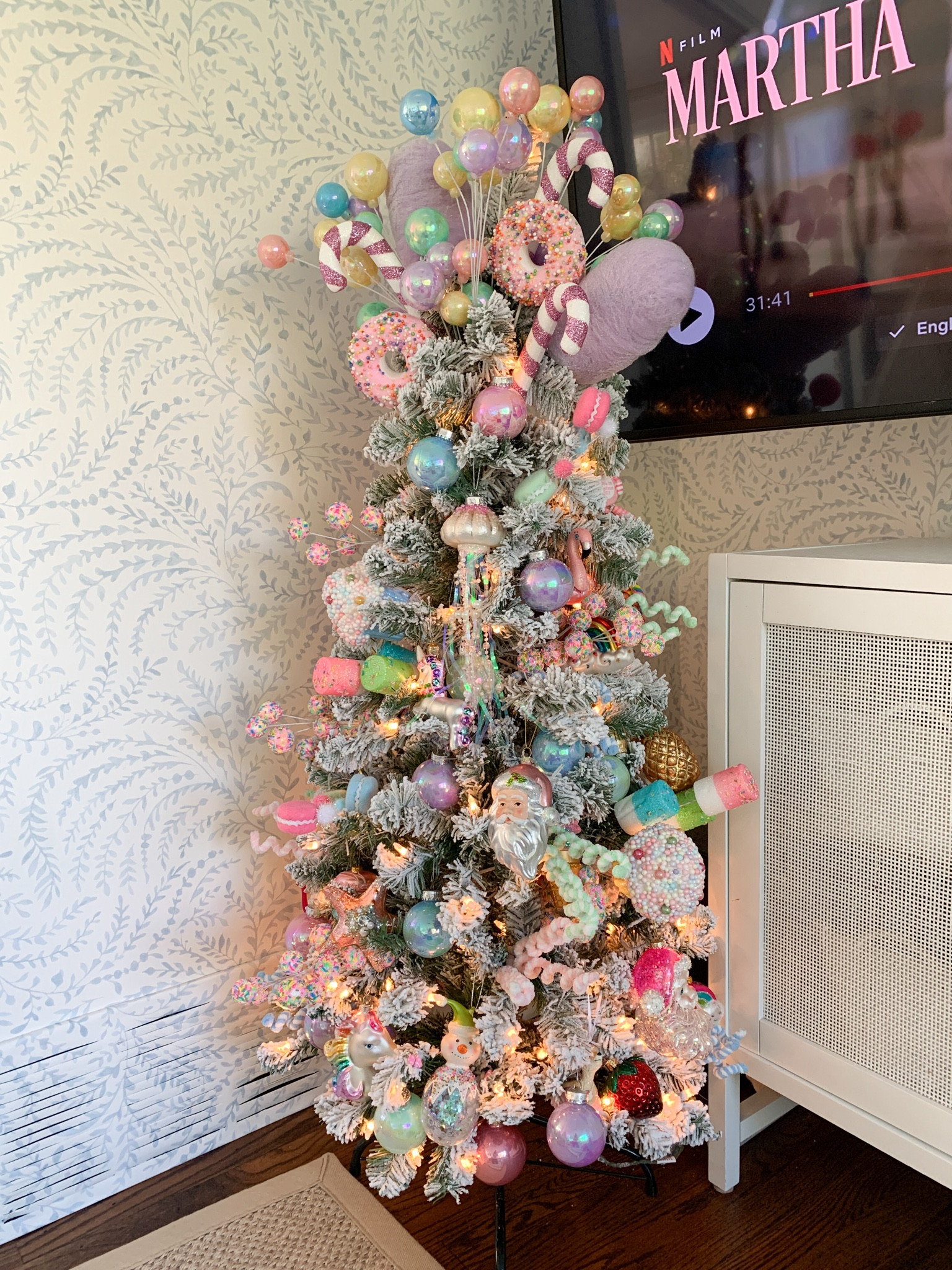 Our candy themed Christmas tree!!  I love how it turned out. The tree is also the perfect size to tuck away in the corner. Everything else is from hobby lobby 

#LTKHome #LTKHoliday #LTKSeasonal