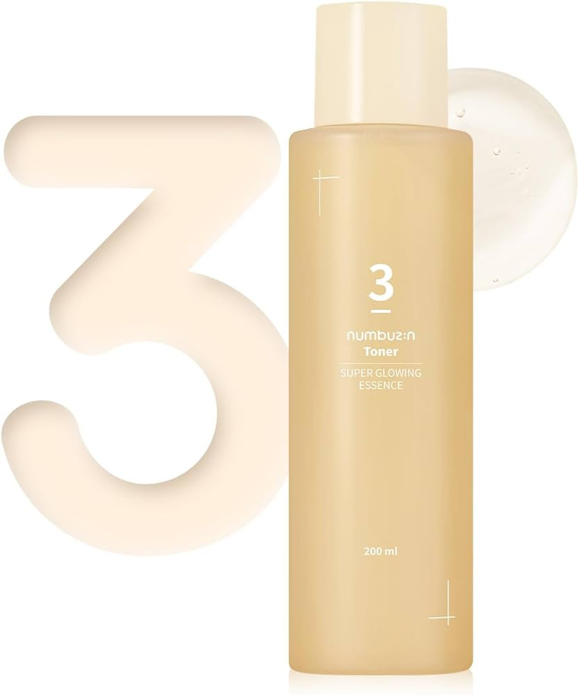 numbuzin No.3 Super Glowing Essence Toner | Fermented Ingredients, Niacinamide, Galactomyces, glo... | Amazon (US)