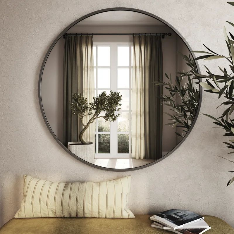 Uecker Modern Round Wall Mirror | Wayfair North America