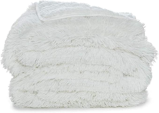 BENRON Premium Velvet Fluffy Weighted Blanket for Adults 20 lbs, Warm Fuzzy Sherpa Weighted Blank... | Amazon (US)