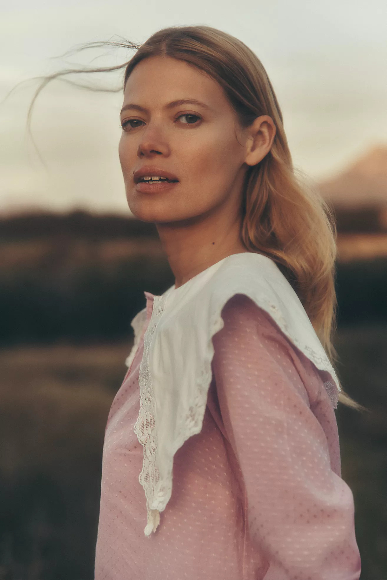 By Anthropologie Oversized Collar Blouse | Anthropologie (US)